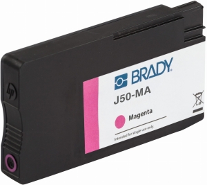 Brady J50-MA atrament - kaseta z tuszem na bazie pigmentów do drukarki J5000 magenta (148762) 