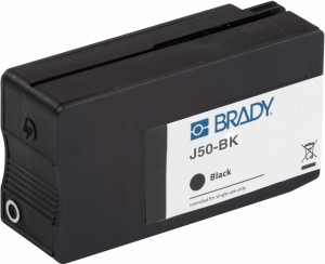 Brady J50-BK atrament -  kaseta z tuszem na bazie pigmentów do drukarki J5000 czarny (148766) 