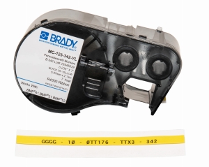 Brady M4C-125-342-YL koszulka termokurczliwa  żółta 6mm x 2,13m (170713)