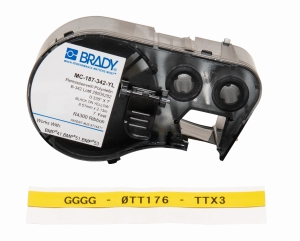 Brady M4C-187-342-YL koszulka termokurczliwa  żółta 8,50mm x 2,13m (170715)