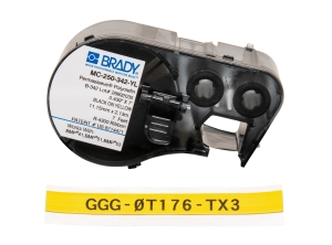 Brady M4C-250-342-YL koszulka termokurczliwa  żółta 11,15mm x 2,13m (170717)