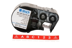 Brady M4C-500-595-RD-WT etykieta winylowa czerwona 12,70mm x 7,62m (170817)