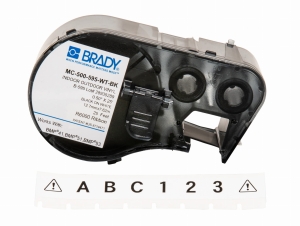 Brady M4C-500-595-WT-BK etykieta winylowa biała 12,70mm x 7,62m (170818)