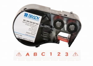 Brady M4C-500-595-WT-RD etykieta winylowa biała 12,70mm x 7,62m (170819)
