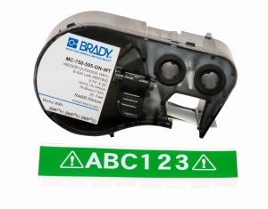 Brady M4C-750-595-GN-WT etykieta winylowa zielona 19,05mm x 7,62m (170827)