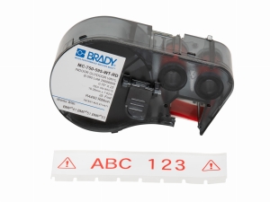 Brady M4C-750-595-WT-RD etykieta winylowa biała 19,05mm x 7,62m (170831)
