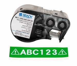 Brady M4C-1000-595-GN-WT etykieta winylowa zielona 25,40mm x 7,62m (170839)
