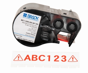 Brady M4C-1000-595-WT-RD etykieta winylowa biała 25,40mm x 7,62m (170840)
