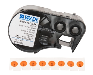 Brady M4-82-499-OR-BK etykieta nylonowa pomarańczowa 9,53mm (DIA) (170797)