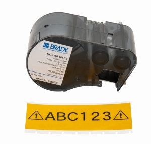 Brady M5C-1500-584-YL etykieta winylowa odblaskowa żółta 38,10mm x 6,10m (170938)