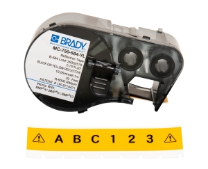 Brady M4C-750-584-YL etykieta winylowa odblaskowa żółta 19,05mm x 6,10m (170812)