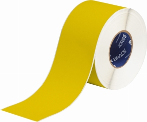 Brady THT-21-437-YL etykieta samogasnąca z fluorku poliwinylu żółta 76,20mm x 91,44m (030170)