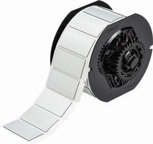 Brady B30EP-173-593-SL etykiety wypukłe poliestrowe srebrne 50,80mm x 25,40mm (118031)