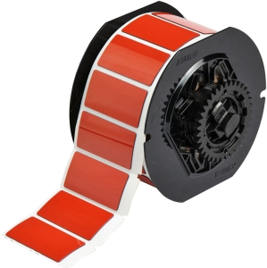 Brady B30EP-173-593-RD etykiety wypukłe poliestrowe czerwone 50,80mm x 25,40mm (118028)