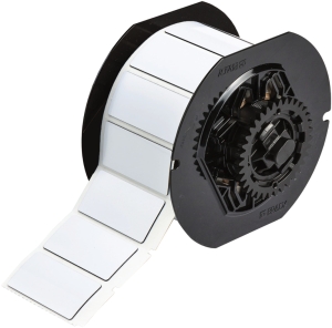 Brady B30EP-173-593-WT etykiety wypukłe poliestrowe białe 50,80mm x 25,40mm (118027)