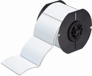 Brady B30EP-177-593-WT etykiety wypukłe poliestrowe białe 76,20mm x 63,50mm (118047)