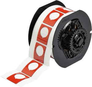 Brady B30EP-167-593-RD etykieta wypukła czerwona 38,10mm x 30,48mm (118052)
