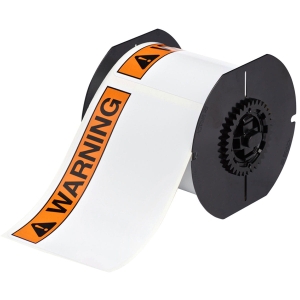 Brady B30-25-595-ANSIWA Nagłówki na znaki z zadrukiem, docięte, puste Czarny, pomarańczowy na białym 101,00 mm x 152,00 m (142186)