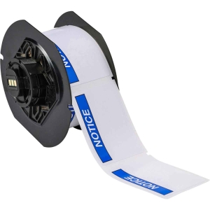 Brady B30-241-595-ANSINO Nagłówki na znaki z zadrukiem, docięte, puste Niebieski na białym 57,00 mm x 75,00 m (142189)