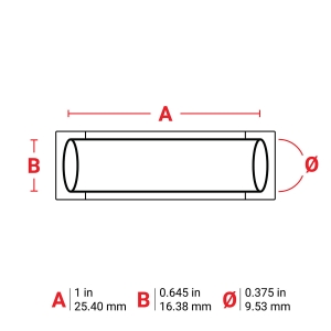 Brady M6-375-1-342-BL Poliolefina termokurczliwa niebieska 25,40 x 16,38 mm (173655)
