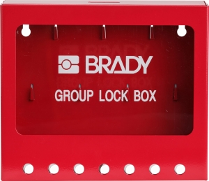 Brady mała naścienna metalowa skrzynka blokowania grupowego  (105714)