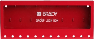 Brady duża naścienna metalowa skrzynka blokowania grupowego  (105715)