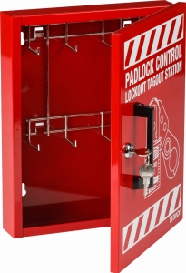 Brady zamykana szafka na kłódki - 8 haczyków (800119)