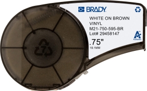 Brady M21-750-595-BR etykieta winylowa brązowa (139737)             
