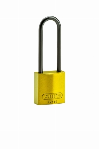 Brady tradycyjna kompaktowa kłódka aluminiowa - aluminiowa szekla 75 mm rożne klucze zestaw 6 szt. (834877)