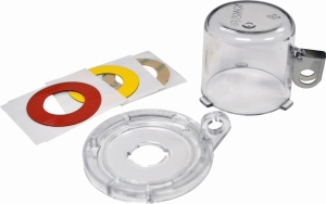 Brady blokada przycisku 16mm - bezbarwna ze standardową osłoną  (139793)