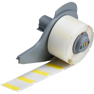 Brady M7-19-427-YL etykieta samolaminująca winylowa biała owijana 25,40 mm x  25,40 mm (174572) 