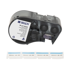 Brady M5-131-494-BL etykieta poliestrowa biało niebieska 25,40mm x 12,70 mm (170902)