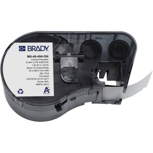 Brady M5-49-494-GN etykieta poliestrowa biało zielona 25,40mm x 25,40 mm (170909)