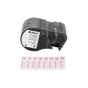 Brady M5-118-494-PK etykieta poliestrowa biało różowa 25,40mm x 9,53mm x 9,53mm (DIA) (170923)
