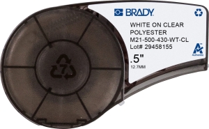 Brady M21-500-430-WT-CL etykieta poliestrowa przezroczysta (139747)  